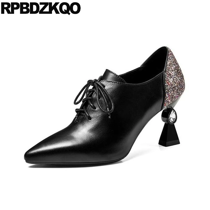 high heel oxfords pumps