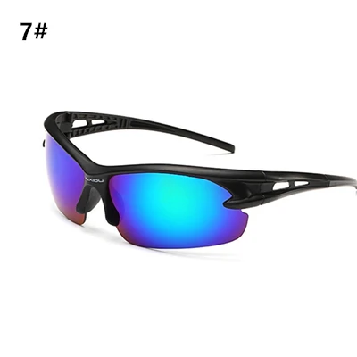 Велосипедные очки, спортивные мотоциклетные очки для верховой езды, беговые УФ защитные велосипедные очки, солнцезащитные очки для мужчин и женщин, 12 цветов - Цвет: 7