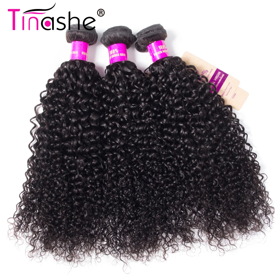 Tinashe Hair Brazilian Hair Weave Bundles Remy Human Bundles 10- 28 Inch Natural Color Curly