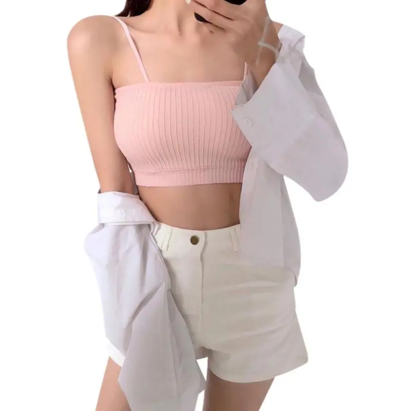 Summer Sexy Women Off Shoulder Kintting Cropped Tube Tops Intimate Sleeveless Strapless Ladies Cotton Black Bandeau Top Summer Sexy Women Off Shoulder Kintting Cropped Tube Tops Intimate Sleeveless Strapless Ladies Cotton Black Bandeau Top