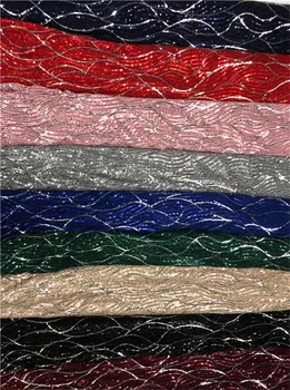 

Nigerian Tulle Lace Sequin Fabric Green High Quality African Sequin Lace Fabric New African Guipure Lace Fabric 2019 black
