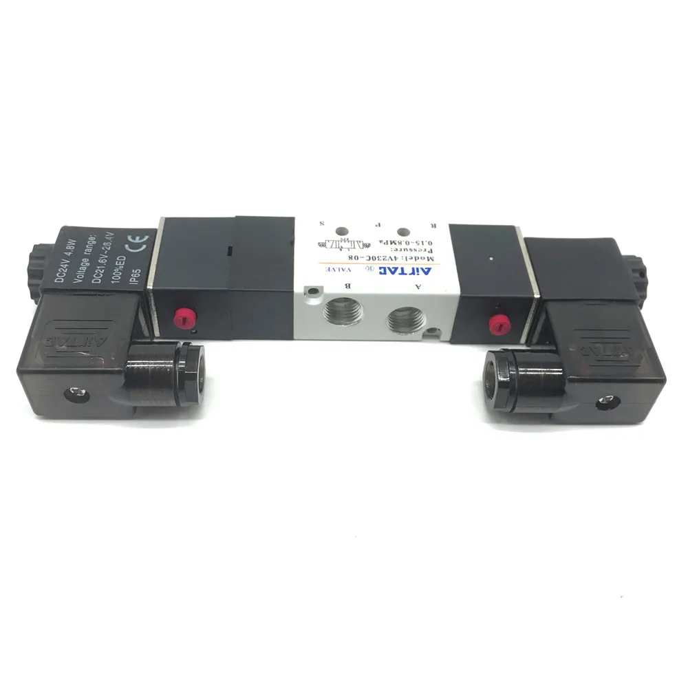 1 шт. порты 1/4 дюйма 4V230C 08 DC 12 в 3 позиционный 5 ходовой воздушный соленоидный