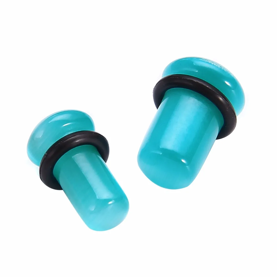 Men Ear Expander Ear Piercing Stone Ear Plugs Tunnels Gauges Expander Shellhard Body Piercing Jewelry Women Accessories 4mm-16mm