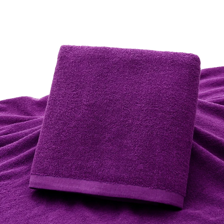 purple towel