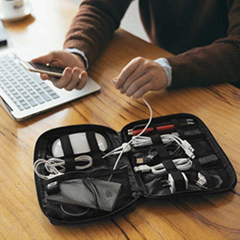 BAGSMART дорожная сумка для электроники Водонепроницаемый хранения Органайзер