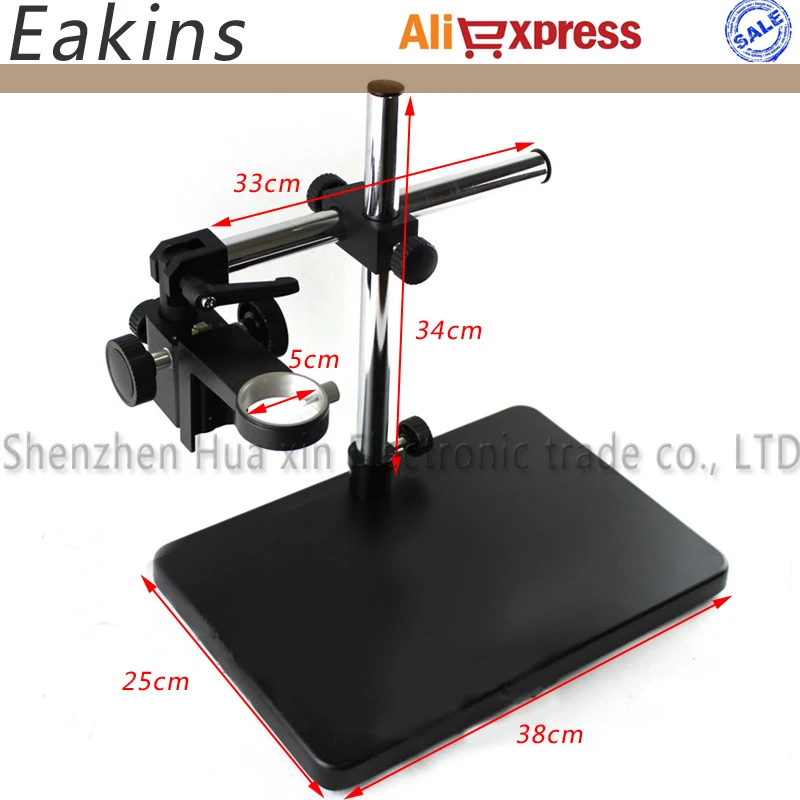  Big Size Adjustable table Stand Holder +Multi-axis Adjustable Metal Arm for Lab Industry Microscope