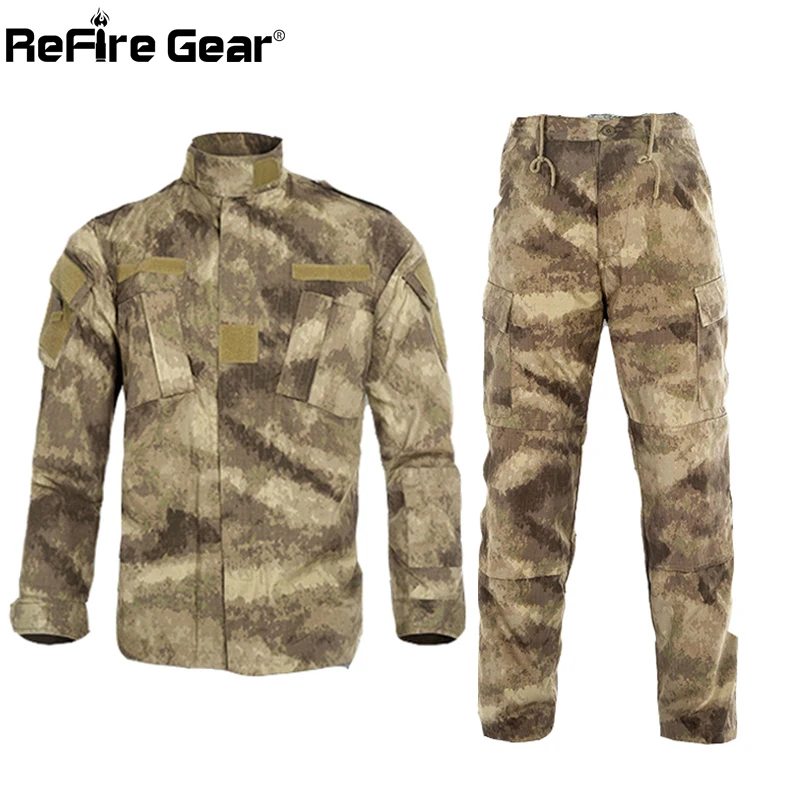 ReFire Gear RU армейский Камуфляжный комплект одежды для мужчин тактический Мультикам