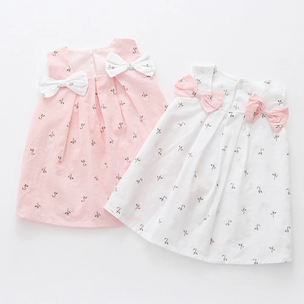 

2019 New Arrival Cute Toddler Kid Baby Girls Flower Print Little Princess Party Dress Performance Formal Tutu Dress