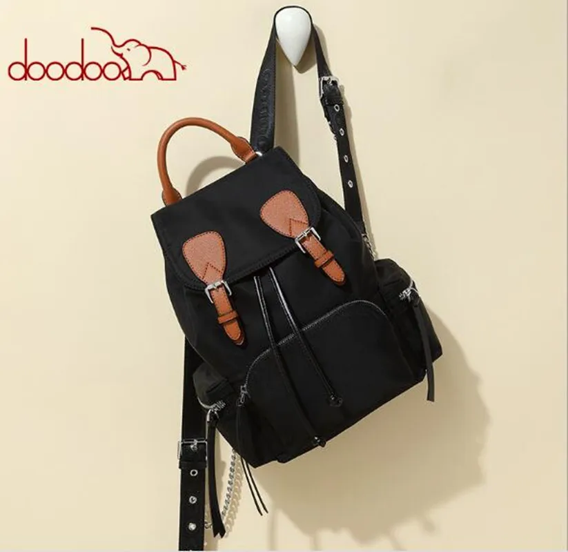 Original DOODOO Drawstring Women Bags Backpack Travel school bags for teenagers shoulder bolsa bag Mochila escolares FR584 Original DOODOO Drawstring Women Bags Backpack Travel school bags for teenagers shoulder bolsa bag Mochila escolares FR584