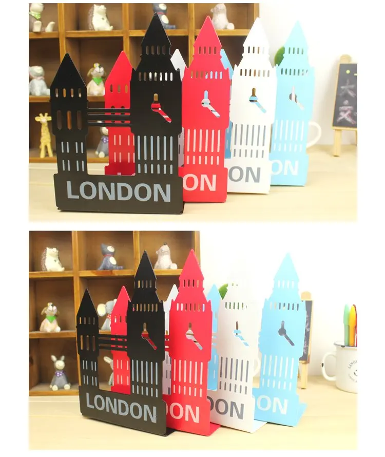 1 пара/лот 4 цвета винтажный Eruopean London Big Ben Bookend, SL00014