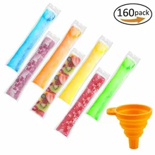160 pièces jetables Popsicle moule sacs gratuit fermeture éclair glace Pop gel bonbons fabricant pochette