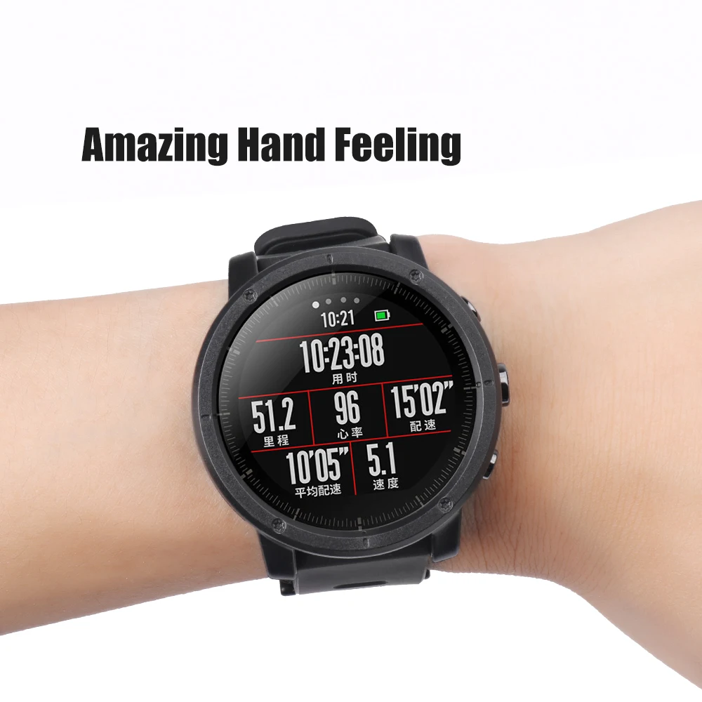 Матовый защитный чехол для часов для Xiaomi Huami Amazfit Strato спортивные часы 2 аксессуары Замена полный защитный чехол