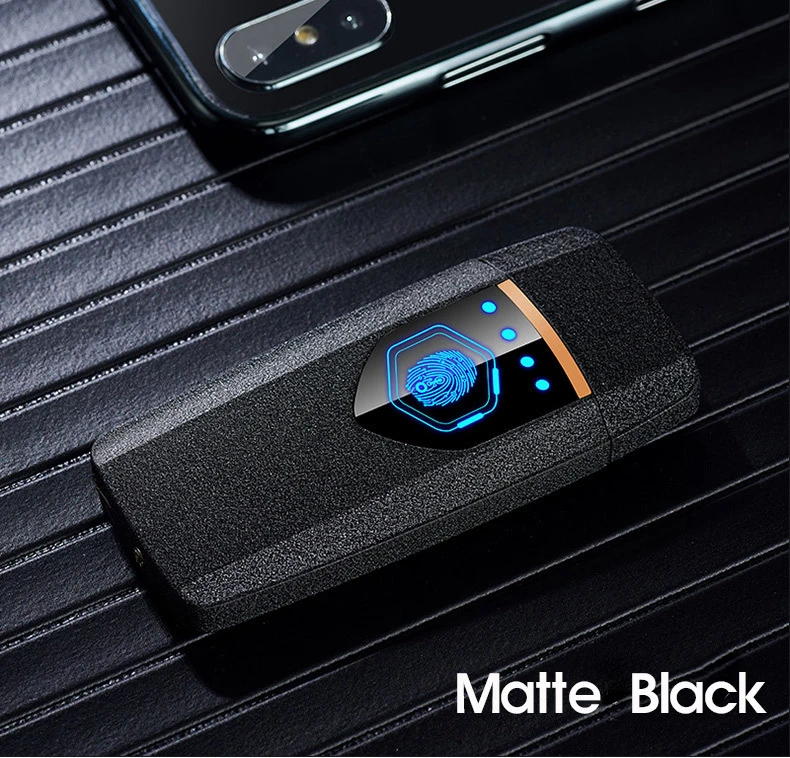 Металлическая тонкая USB Зажигалка с сенсорным переключателем, зажигалка для сигарет, Электронная зажигалка, Лазерная вывеска и имя