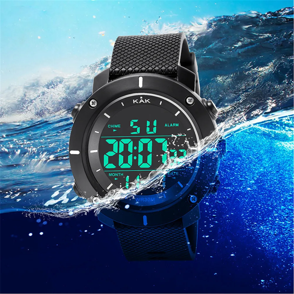 

Luxury Men Analog Digital Military Army Stylish Mens Electronic Watch Men's Clock Sport Digital LED Waterproof Wrist Watch #A