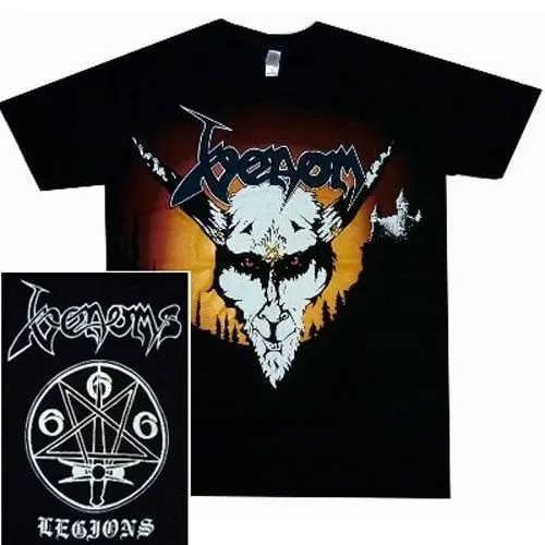 

Venom Legions Shirt Black Metal T-Shirt Official Tshirt New Men T Shirt 100% Cotton Print Shirts
