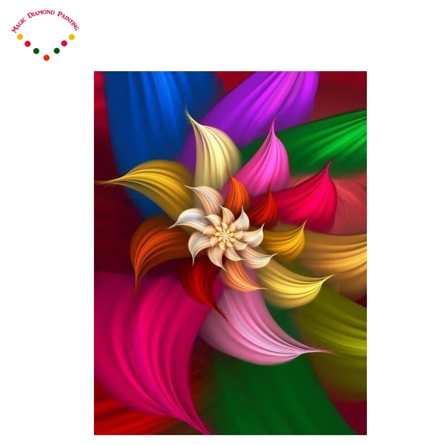 Magic crystal colorful picture DIY 5D Diamond Mosaic Painting Cross Stitch Diamonds Embroidery Round Drill Home Decorati | Красота и