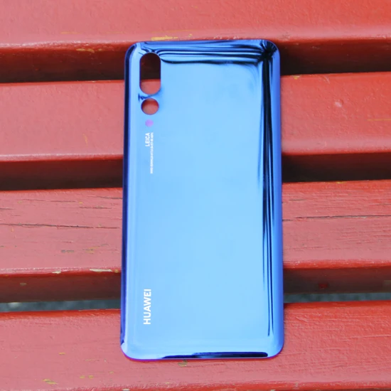 Чехол для задней батареи huawei для huawei P20 Pro, чехол для задней панели со стеклом - Цвет: Blue