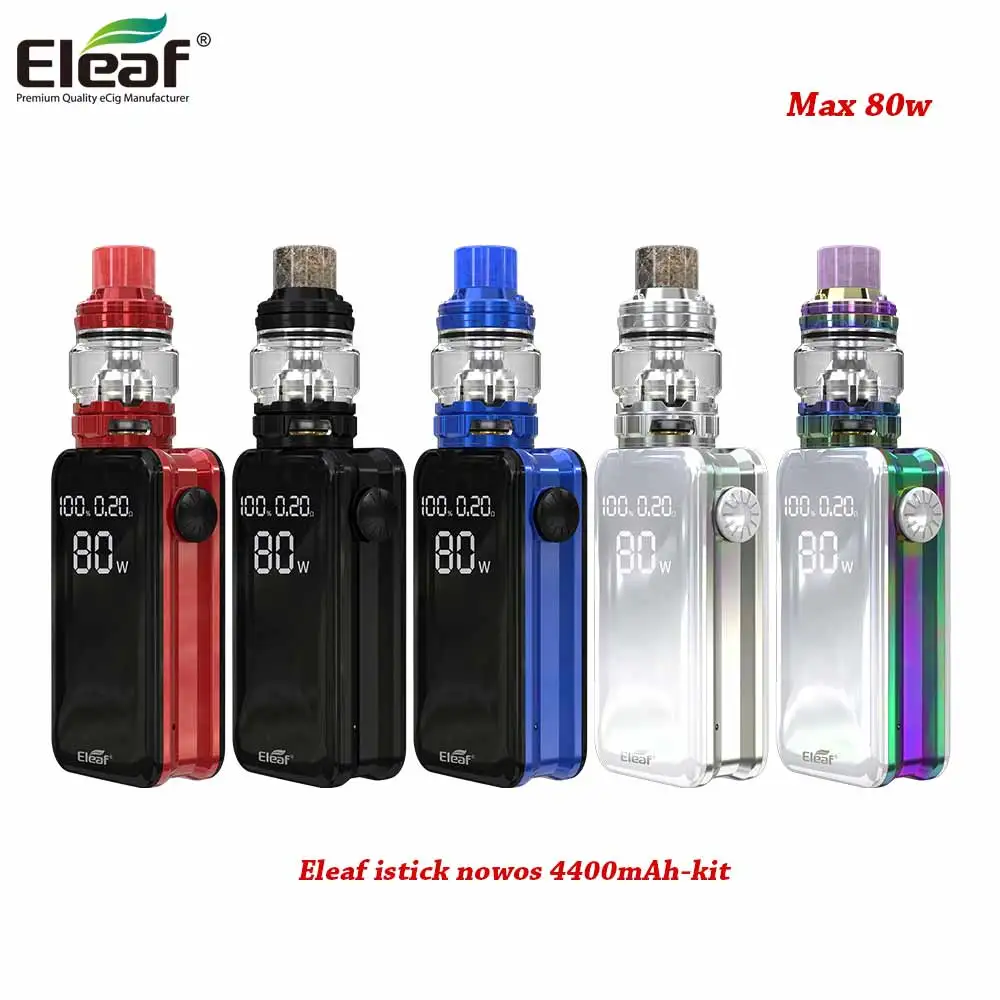Original Eleaf Istick Nowos 4400mAh with ELLO Duro kit 6.5ML Atomizer 80W Fit HW-M/HW-N Dual Head Coil Vape Kit vs Istick