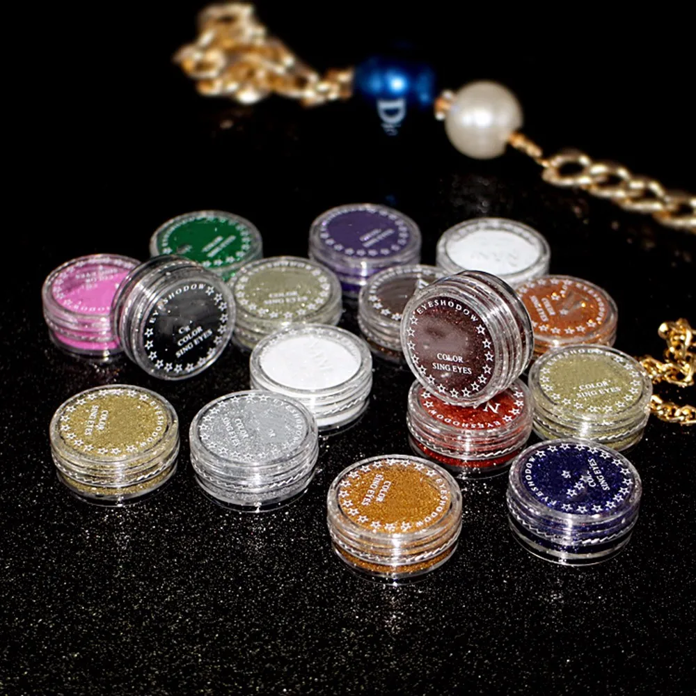 

Maquiagem Single Color Glitter Eyeshadow Loose Powder Eye Shadow Pigment Makeup Cosmetics