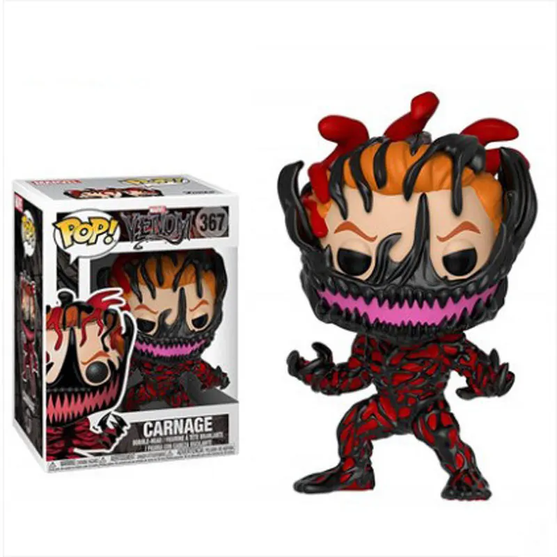 FUNKO POP Новые Мстители: Endgame Carnage Venomized Халк Железный человек Капитан Американский фигурка игрушки для детей Рождественский подарок