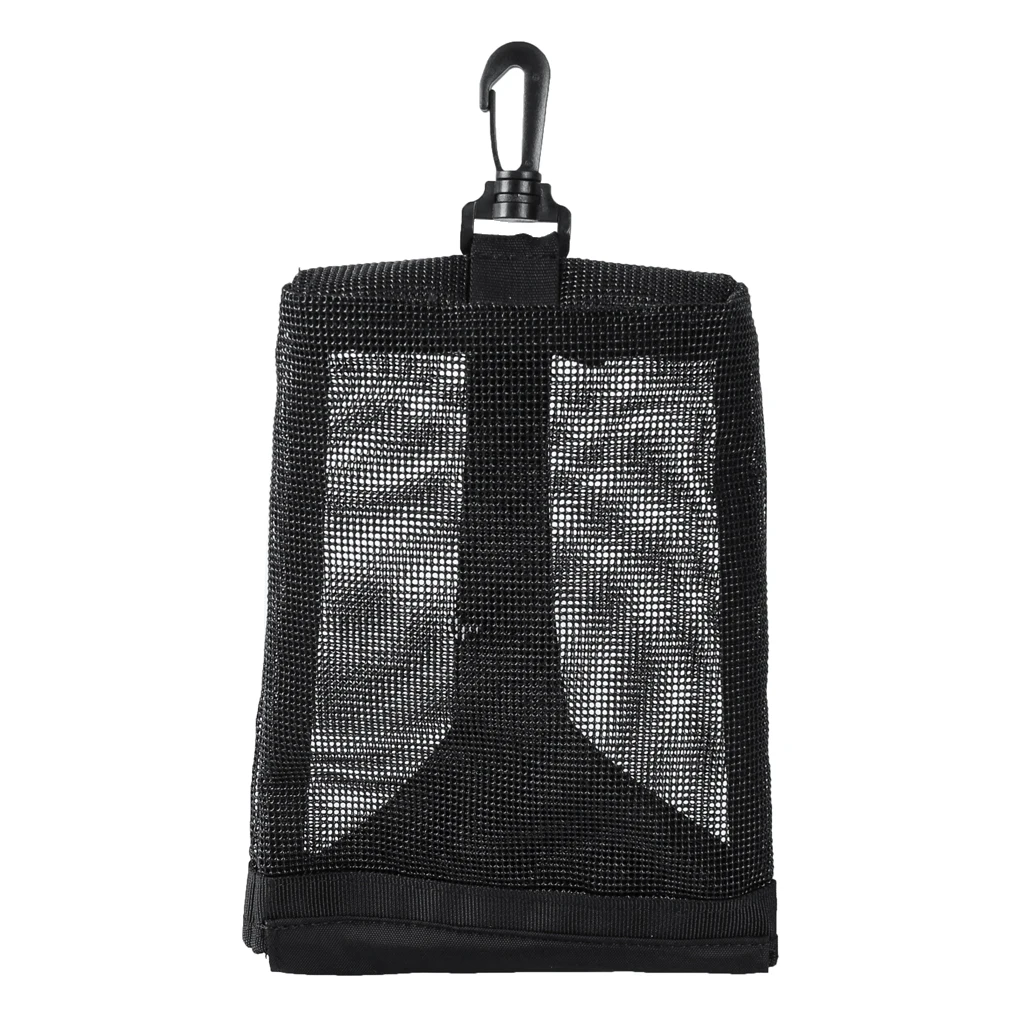 1Pc Nylon Mesh Scuba Diving Dive Weight Pocket Pouch Storage Bag with Swivel Clip&Loop Camera Drift Hook Equipment Accessories