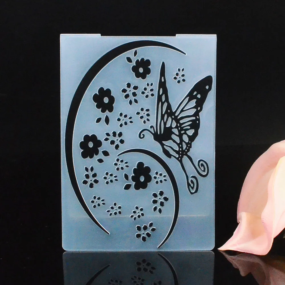 Пластиковая папка с тиснением для скрапбукинга DIY Фотоальбом Подарочная поделка для изготовления открыток - Цвет: SEF007