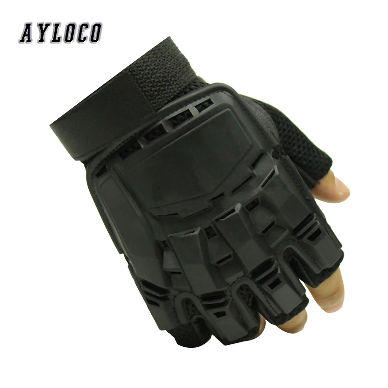 

Tactical Gloves Men Half Finger Hunt Bicycle Military Police Soldier Paintball Outdoor Gloves Army Combat Training