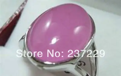 Wholesale price FREE SHIPPING ^^^^beautiful silver plate pink jade ring size 7 8 9 # | Украшения и аксессуары