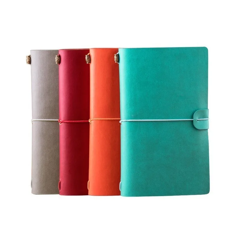 

Creative tie-up notebook travel book Leather cover multi-function paper