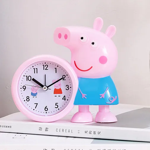 

Children Alarm Clock Cartoon Cat Silent Clocks Watch Time Stand Cat Pig Clocks Home Decoration Mute Electronic Desk Clock Gift