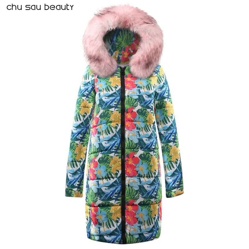 

Winter Female Long Jacket 2019 Winter Coat Women Fake Fur Collar Warm Woman Parka Outerwear Down Jacket Winter Jacket Women Coat