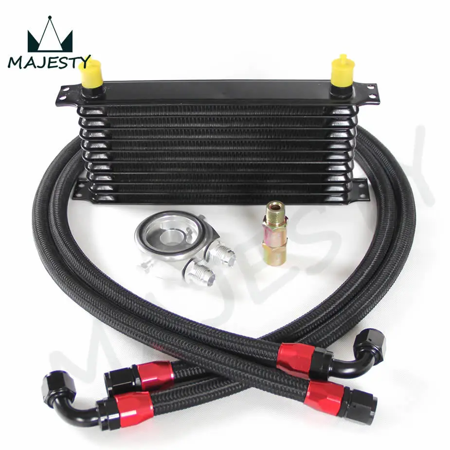 UNIVERSAL 10 ROW AN 10AN UNIVERSAL ENGINE TRANSMISSION OIL COOLER KIT