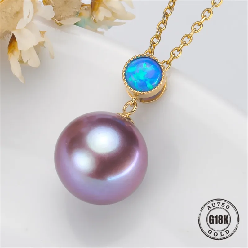 

DIY Accessories AU750 G18K Yellow Gold Pendant Jewelry Findings Blank Pendants Bracket Natural Pearl Cap Bracket
