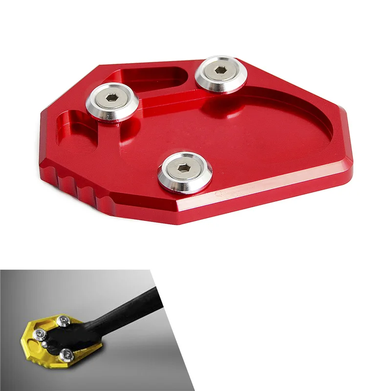 Parking Kickstand Pad Enlarge Extension Pedal Sidestand Plate Holder For Yamaha MT-07 14-16 XJ6 /ABS FZ6R 09-15 FZ6-S2 ABS 04-09