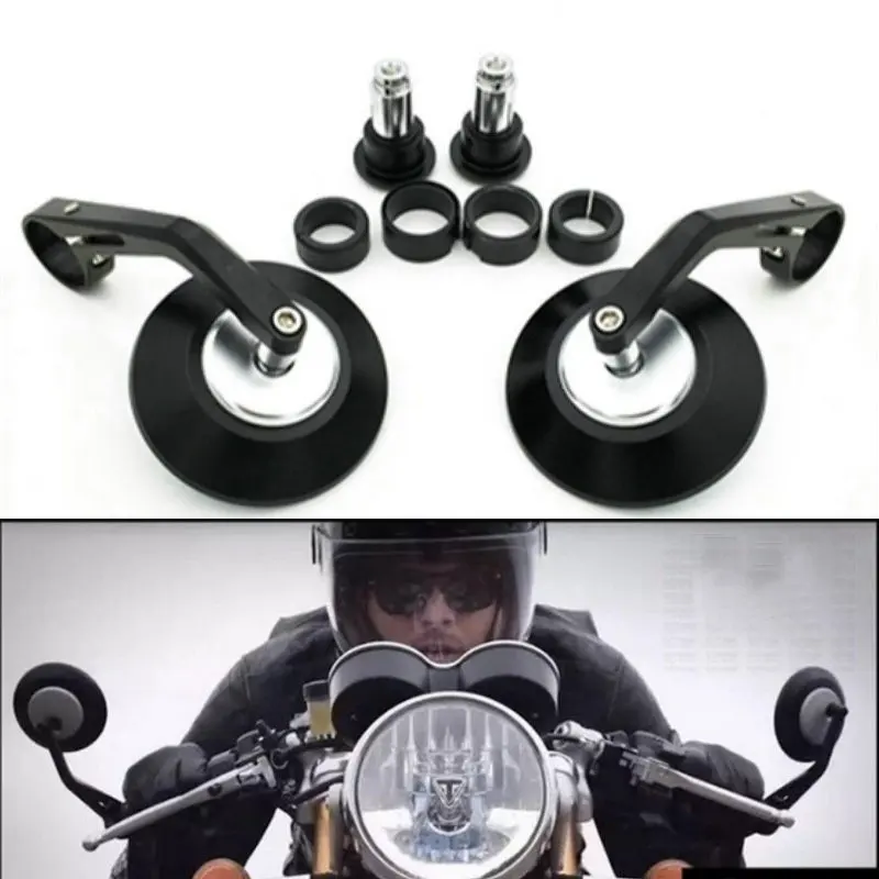 Зеркало заднего вида мотоциклетное круглое черное 7/8 дюйма|motorcycle rear view|motorcycle view