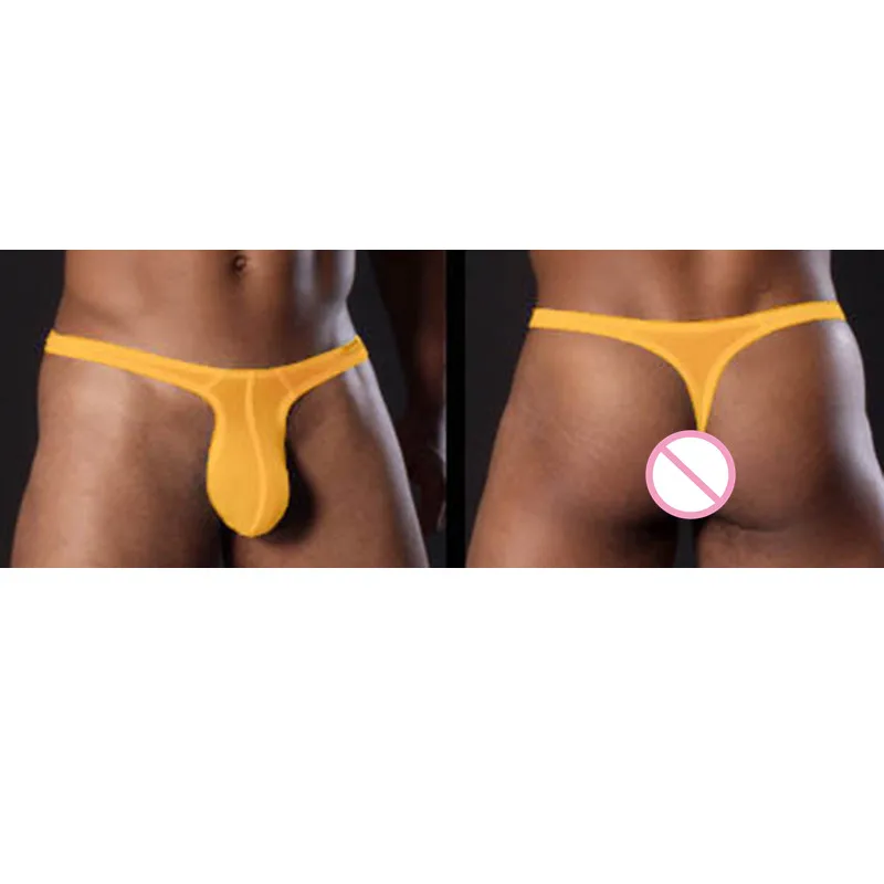 Men's thongs sexy T pants U convex hot briefs underwear panties sexy lingerie G-string for men gay mens jockstrap bulge T back