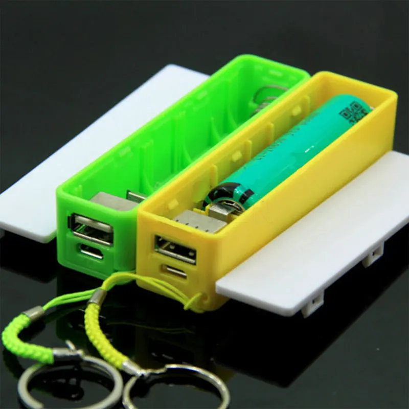 Цветной портативный универсальный USB 18650 Зарядное устройство для аккумуляторов, чехол для iPhone, samsung, huawei, контейнер для хранения аккумуляторов