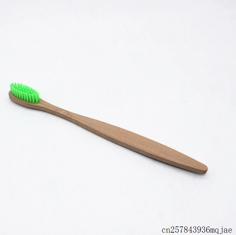 

500pcs Wood Toothbrush Bamboo Tooth Brush Soft Bristles Novelty Bamboo Fibre with Wooden Handle