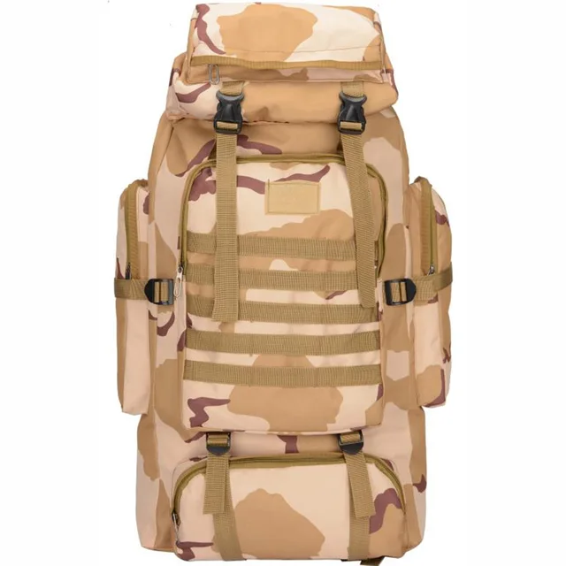 80L Waterproof Molle Camo Tactical Backpack  3