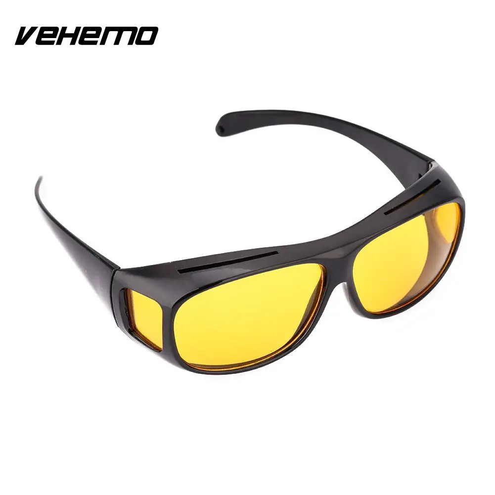 Vehemo Unisex HD Yellow Lenses Sunglasses Men Women Sunglasses Night Vision Goggles Car Driving Driver Glasses Eyewear UV 400 Vehemo Unisex HD Yellow Lenses Sunglasses Men Women Sunglasses Night Vision Goggles Car Driving Driver Glasses Eyewear UV 400