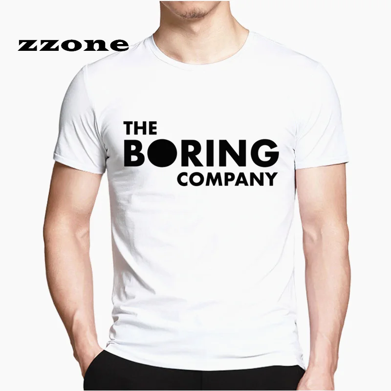 

The Boring Company Letters Printed Elon Musk Men's T-shirt Short Sleeve Casual T-shirt Tee HCP4548