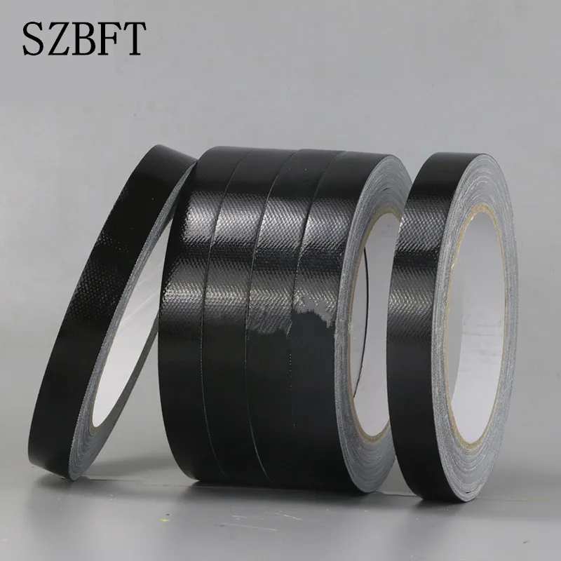 SZBFT Super strong black carpet tape duct tape Easy to tear tape Pipe strapping tape 15mm*20Min