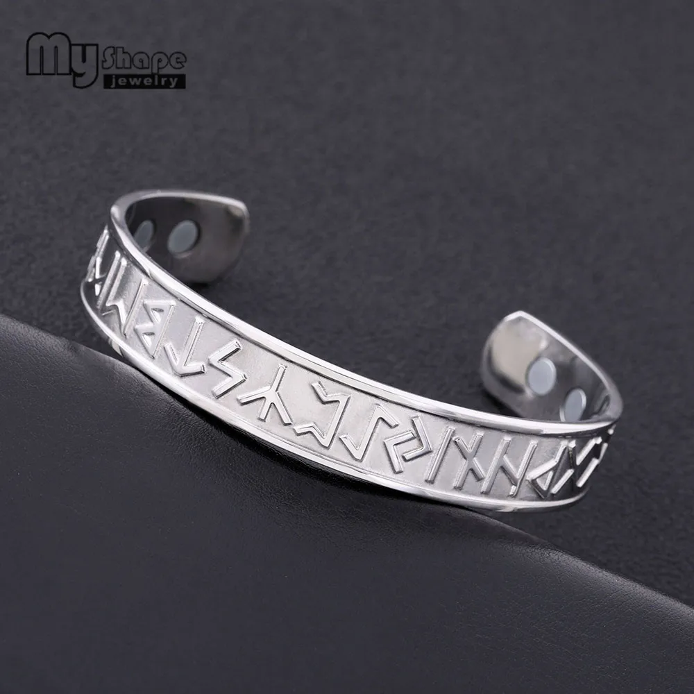 My shape нержавеющая сталь Viking манжета браслет Viking магнитные браслеты для женщин ювелирные изделия
