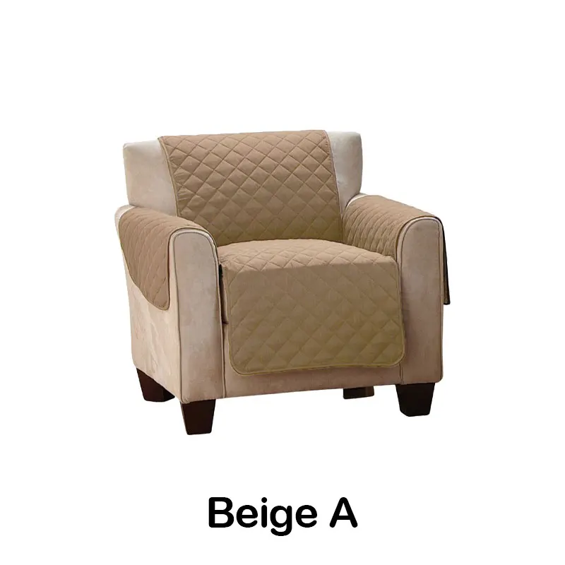 Водонепроницаемый стеганый диван Чехлы для собак Домашние животные Дети Противоскользящий диван кресло-кровать Чехлы кресло, мебель протектор 1/2 местный - Цвет: Beige