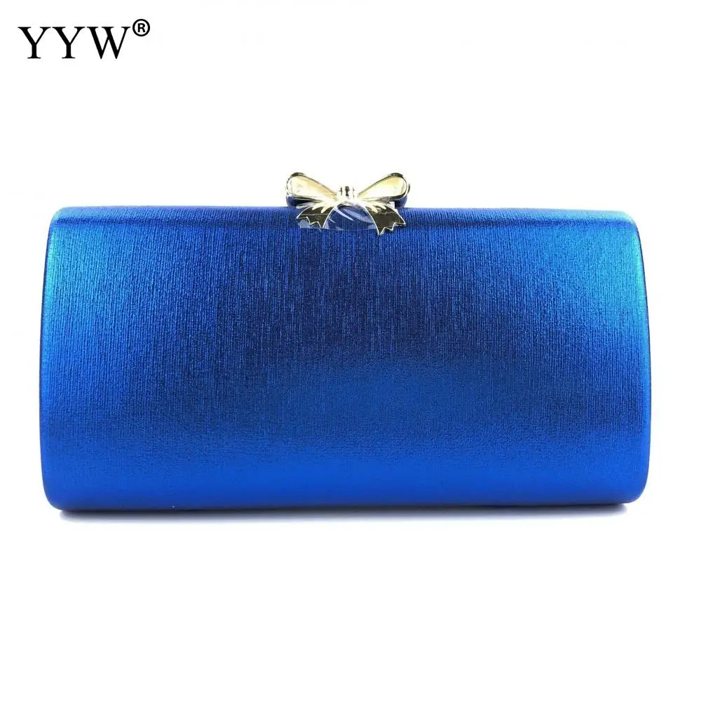 

Blue Clutch Bag For Women Fashion Wedding Party Handbag Purse Gold Silver Elegant Bow Hand Bag Black Bolsa Feminina Banquet Bag