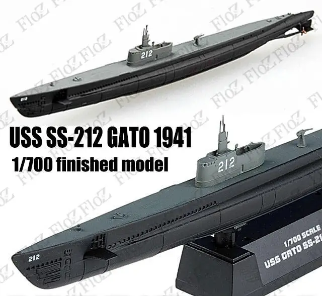 

WWII USS SS-212 GATO submarine 1941 U-boat 1/700 finished Easy model ship