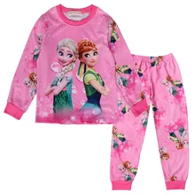 Autumn new children's pajamas set ice and snow doll girls autumn clothes long pants suit baby pajamas two-piece Autumn new children's pajamas set ice and snow doll girls autumn clothes long pants suit baby pajamas two-piece