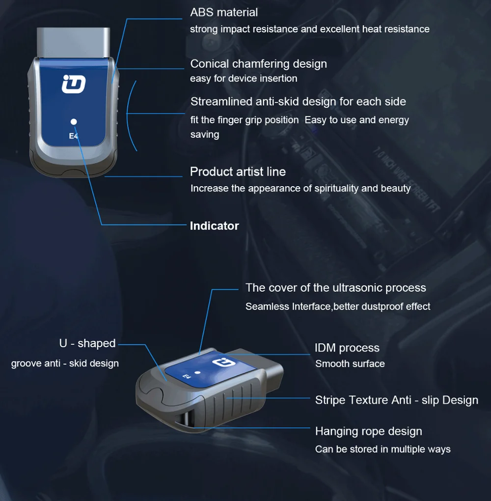 XTUNER VPECKER E4 Easydiag Bluetooth OBDII сканирующий инструмент полная система OBDII сканирующий инструмент для Android