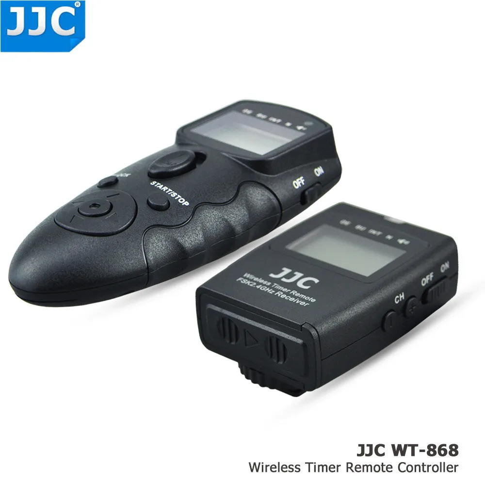 JJC DSLR Camera 2.4GHz 56 Channels RF Wireless Timer Remote Control Controller for FUJIFILM X-A5/X-H1/X-Pro2/X100T/X-T10/X-T2