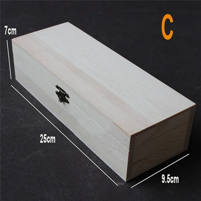 Новая домашняя деревянная коробка для хранения, натуральная деревянная упаковочная коробка, чехол для ювелирных изделий, свадебный подарок